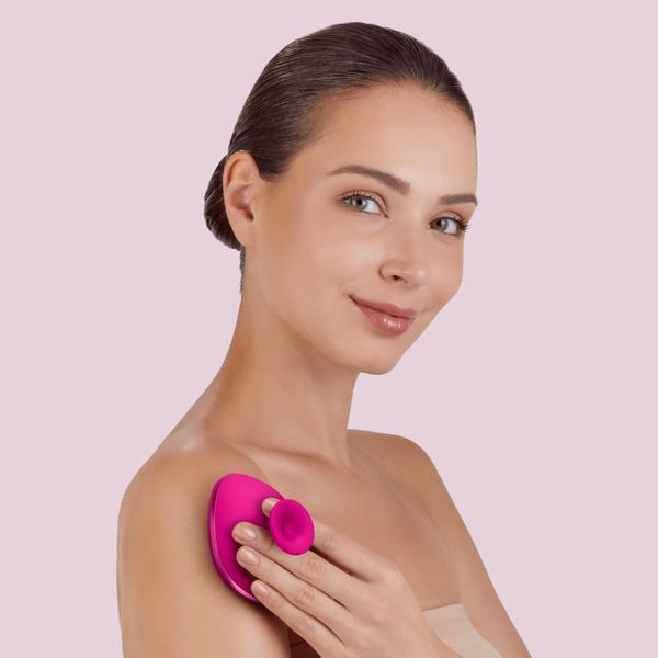 Щітка для тіла GESKE Body Brush metal 4в1 magenta HB0344 фото