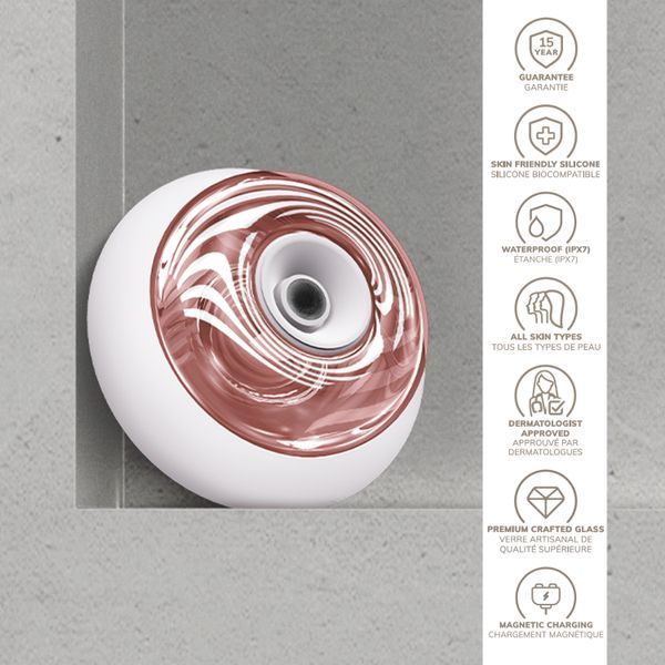 Масажер для обличчя та тіла GESKE Sonic Cool&Warm Face and Body Massager 9в1 starlight HB0282 фото
