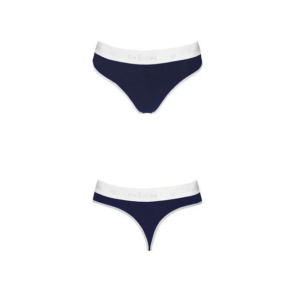 Спортивні трусики-стрінги Passion PS007 PANTIES M, navy blue SO4252 фото