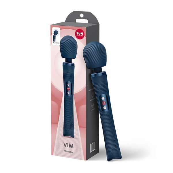 Вібромасажер Fun Factory VIM Vibrating Wand Nightblue, суперпотужний та легкий, до 6 годин роботи SX3660 фото