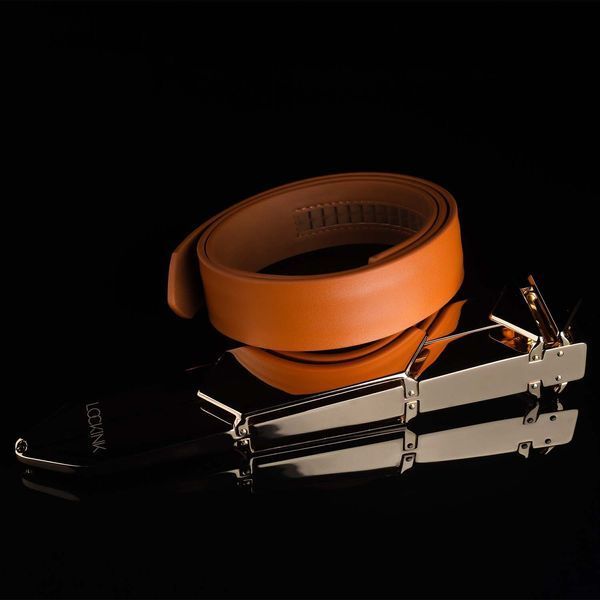 Регульована шльопалка LOCKINK Adjustable Slapper for Impact Play, коричнева, натуральна шкіра SX0830 фото
