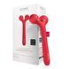 Електронний ультразвуковий ролик для обличчя GESKE Sonic Facial Roller 4в1 red HB0633 фото 1