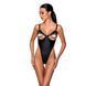 Боді з екошкіри Passion CELIN BODY L/XL, black, з доступом, відкритий SO6403 фото 1