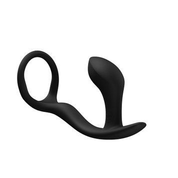 Анальна пробка з ерекційним кільцем Fun Factory BOOTIE RING Black SX3309 фото