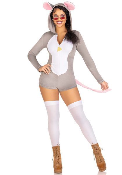 Комбінезон-костюм миші Leg Avenue Comfy Mouse S, з капюшоном SO9221 фото