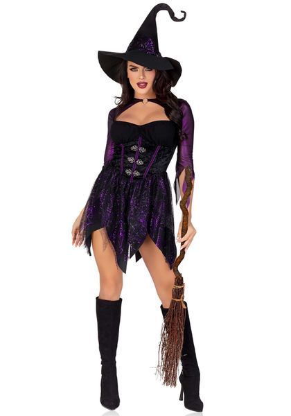 Костюм відьми Leg Avenue Mystical Witch M, сукня, капелюх SO9333 фото