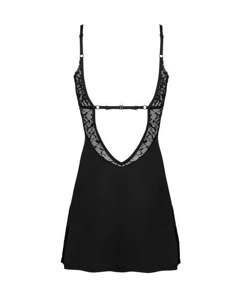 Сорочка Obsessive Bellastia chemise & thong M/L SX1129 фото
