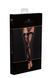 Панчохи без миска Noir Handmade F243 Tulle stockings with patterned flock embroidery, 3XL SX0160 фото 6