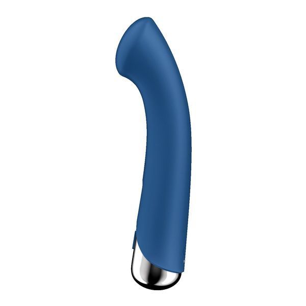 Вібратор з ротацією Satisfyer Spinning G-Spot 1 Blue, плоский майданчик для стимуляції точки G SX0556 фото