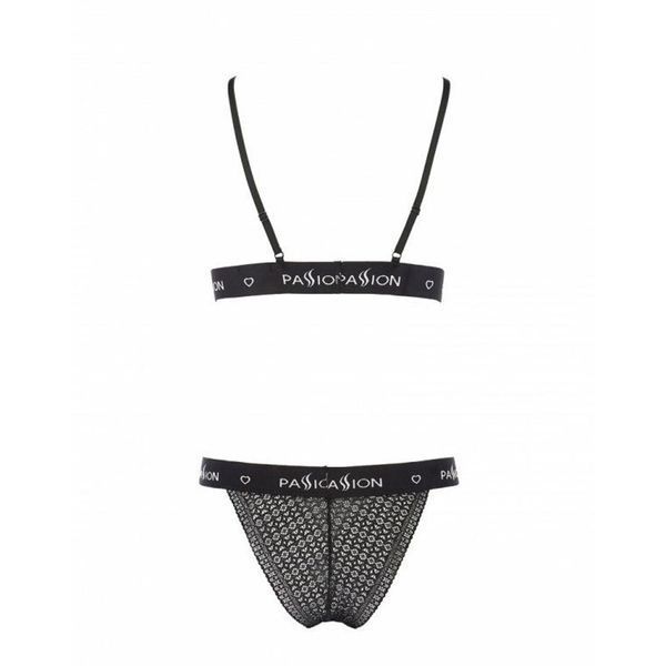 Комплект білизни Passion Exclusive GLAMISS SET XXL/XXXL, black PS27103 фото
