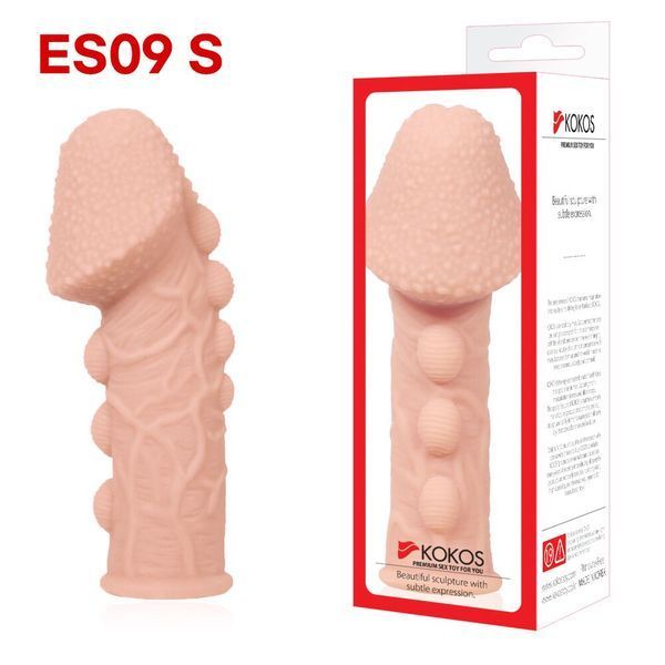 Насадка на член Kokos Extreme Sleeve ES.09 розмір S, потовщувальна, стимулюючий рельєф SX1447 фото