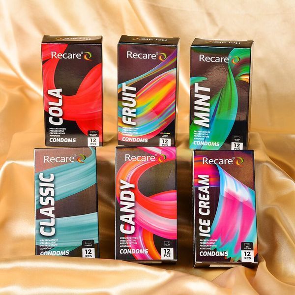 Презервативи Holographic Recare Delay Candy Condoms 12 шт, пролонгувальний ефект, цукерковий аромат SX3336 фото
