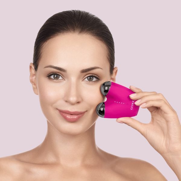 Мікрострумовий підтягувач шкіри обличчя GESKE MicroCurrent Face-Lifter 6в1 magenta HB0131 фото