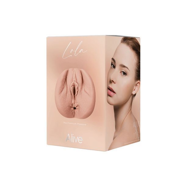 Мастурбатор-вагіна + попка Alive Lola Super Realistic Masturbator L Flesh, два канали, реалістик SX1285 фото