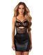 Сорочка Obsessive Dominna chemise & thong 2XL/3XL SX3571 фото 1