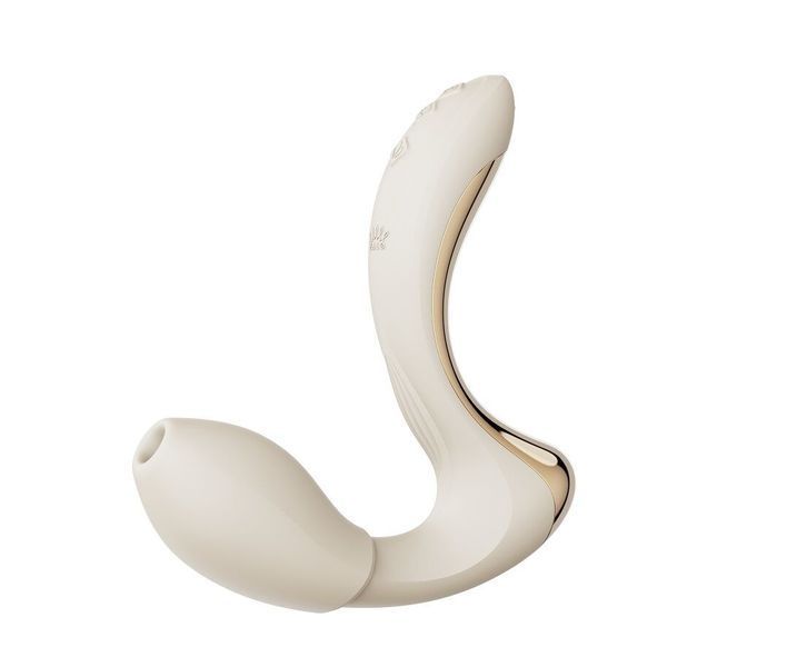 Вібратор-пульсатор з вакуумною насадкою Zalo &ndash; Talis G-Spot PulseWave Vibrator Ivory White SX0714 фото