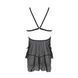 Сорочка Passion DELIENA CHEMISE L/XL black, стрінги із заниженою талією SO8418 фото 4