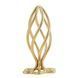 Металева анальна пробка LOCKINK SEVANDA Hollow Spiral Golden, L, золотиста, діаметр 3,9 см SX0884 фото 1