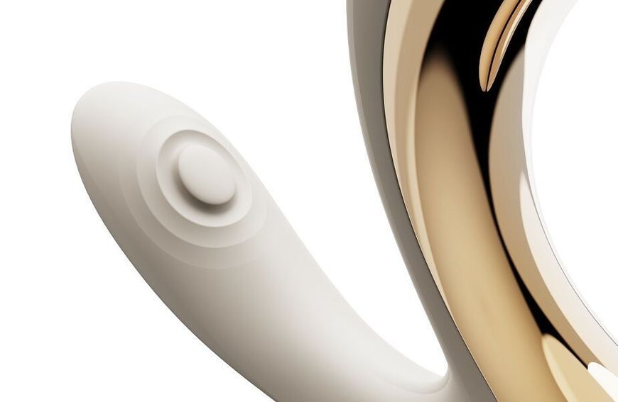 Вібратор-пульсатор з вакуумною насадкою Zalo &ndash; Talis G-Spot PulseWave Vibrator Ivory White SX0714 фото