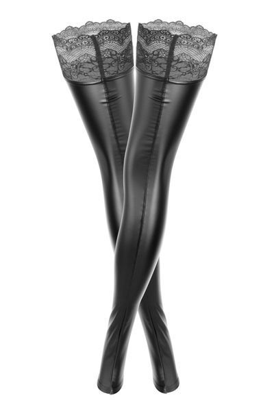 Панчохи з мокрим ефектом Noir Handmade F135 Powerwetlook stockings, 3XL, без мисків SX0022 фото