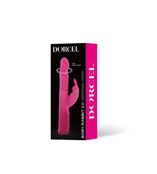 Вібратор-кролик Dorcel Baby Rabbit Magenta 2.0 з перлинним масажем і головкою, що обертається SO8680 фото