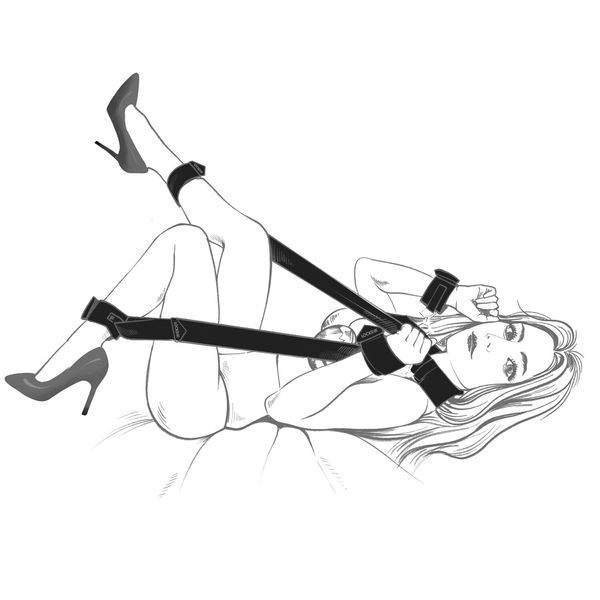 Фіксатори для рук та ніг LOCKINK Leg Spreader Strap SX0857 фото