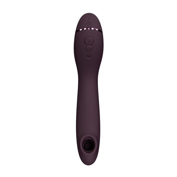 Вакуумний стимулятор для точки G та клітора з вібрацією Womanizer OG Aubergine, 12 рівнів, 3 режими SX0531 фото