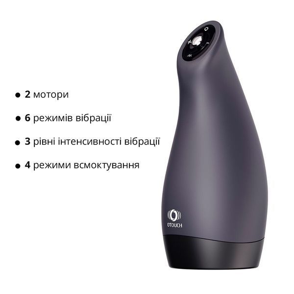 Мастурбатор Otouch AIRTURN 3, 6 режимів вібрації, 4 режими всмоктування, джойстик SO9386 фото