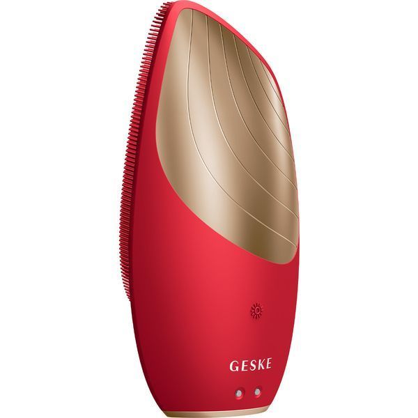Електронна звукова термо щітка для обличчя GESKE Sonic Thermo Facial Brush 6в1 red HB0634 фото
