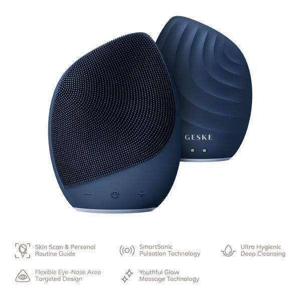 Електронна ультразвукова щітка для обличчя GESKE Sonic Facial Brush 5в1 midnight HB0067 фото