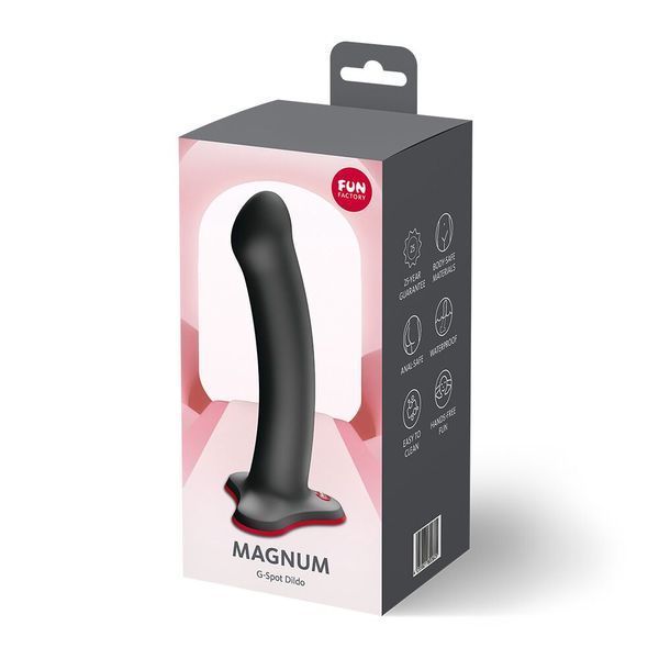 Фалоімітатор Fun Factory MAGNUM Black, дуже гнучкий, довжина 18,3 см, діаметр 3,7 см SX3678 фото