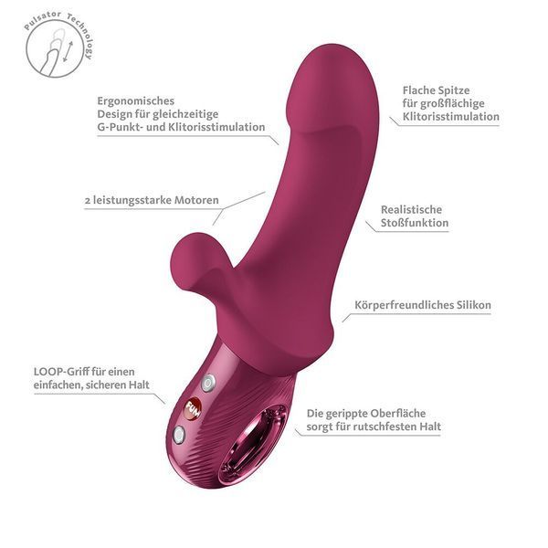 Пульсатор Fun Factory Bi Stronic Curve Wine Red SX4314 фото
