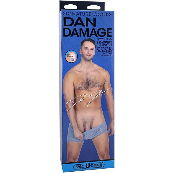 Фалоімітатор Doc Johnson Signature Cocks Dan Damage 10 inch UltraSkyn (м'ята упаковка!!!) SX2535-R фото