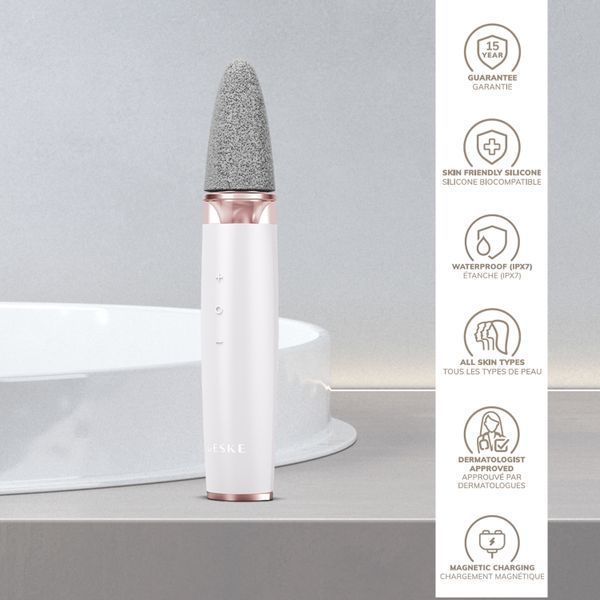 Шліфувальна пилка для стоп з додатковими насадками GESKE Electric Pumice Foot Smoothing Multi-Pen 8в1 starlight HB0535 фото