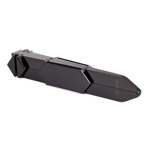 Регульована шльопалка LOCKINK Adjustable Slapper for Impact Play, чорна, натуральна шкіра SX0831 фото