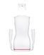 Еротичний костюм медсестри Obsessive Emergency dress S/M, white, сукня, стринги, рукавички, чепчик, стетоскоп SO7704 фото 3