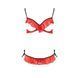 Комплект білизни Passion Exclusive CHERRY SET OpenBra L/XL, red, відкритий ліф, трусики-спідничка PS25507 фото 5
