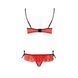 Комплект білизни Passion Exclusive CHERRY SET OpenBra L/XL, red, відкритий ліф, трусики-спідничка PS25507 фото 6