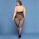 Сітчастий бодістокінг JSY &laquo;Відверта Мадлен&raquo; Plus Size, Black, імітація боді, мереживо, доступ SO8389 фото 2