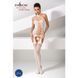 Бодістокінг Passion BS056 white, комбінезон, імітація панчох PBS056W фото 2