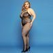 Сітчастий бодістокінг JSY &laquo;Відверта Мадлен&raquo; Plus Size, Black, імітація боді, мереживо, доступ SO8389 фото 3