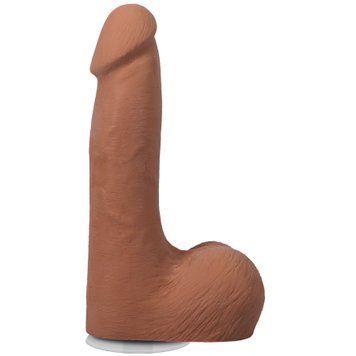 Фалоімітатор Doc Johnson The Realistic Cock ULTRASKYN - 7 Inch with Balls Caramel SX4456 фото