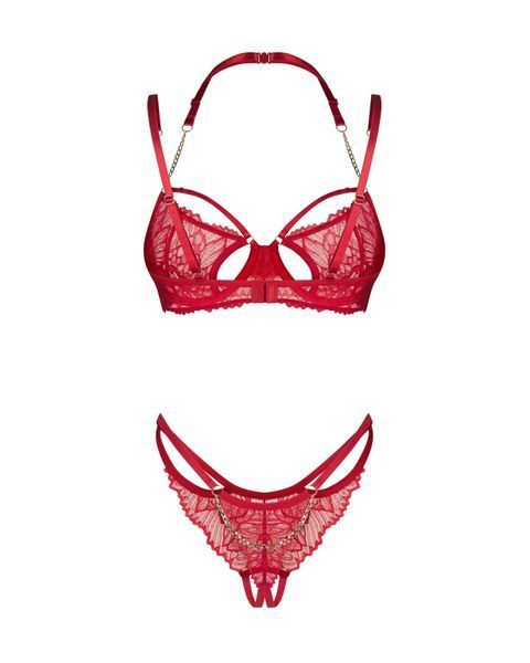 Комплект Obsessive Matildea 2-pcs crotchless set S/M SX3608 фото
