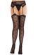 Колготки-панчохи Leg Avenue Heart Garterbelt Stockings One Size Black SX2759 фото 5