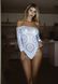 Еротичне боді-бодістокінг Leg Avenue Snap crotch thong back teddy White M/L SO9134 фото 3