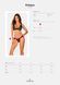 Мереживні трусики із заниженою талією Obsessive Estiqua panties XS/S, black SO7705 фото 7