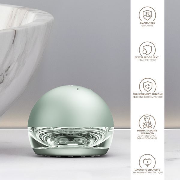 Масажер для підтяжки шкіри обличчя GESKE Anti-aging Skin Tightener 6в1 green HB0420 фото