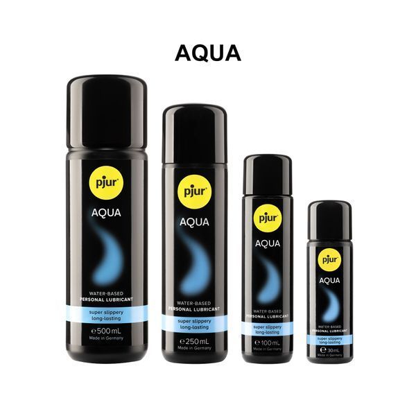 Лубрикант на водній основі pjur Aqua 500 мл, ефект оксамитової шкіри без прилипання SX3638 фото