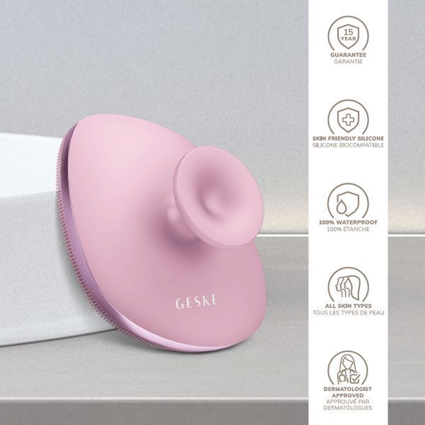 Щітка для тіла GESKE Body Brush metal 4в1 pink HB0346 фото