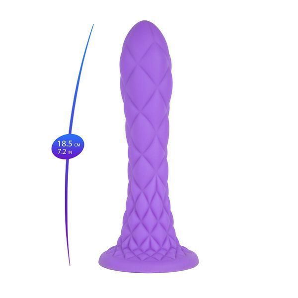 Фалоімітатор SilexD Fantasy Liquid Silicone Dreamy 7in Purple SX3433 фото